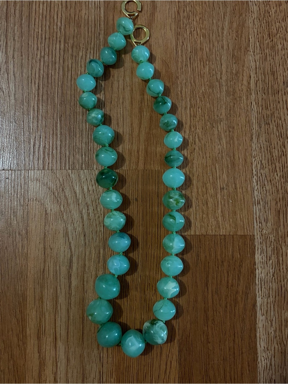 Bernard Beaded Necklace with Gold Links